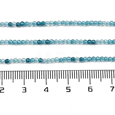 Transparent Glass Beads Strands GLAA-H027-01E-1