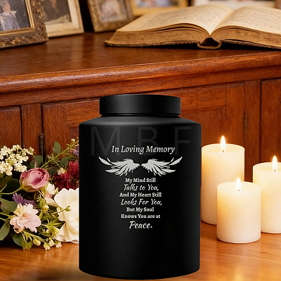 1Pc Column Stainless Steel Urn for Human Pet Ashes AJEW-PS0001-01A-1