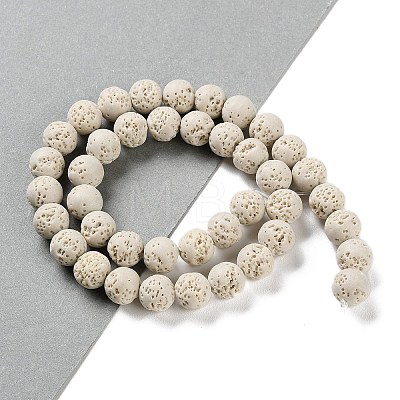 Synthetic Lava Rock Dyed Beads Strands G-H311-08C-04-1