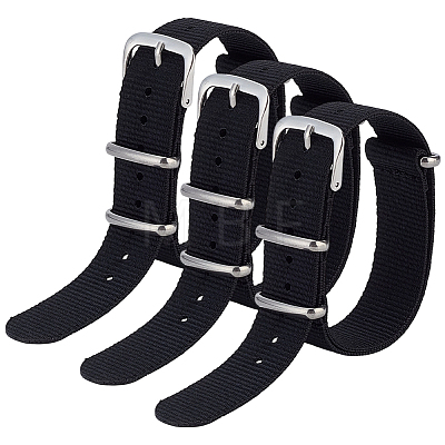 3Pcs Nylon Watch Bands AJEW-OC0015-63A-1