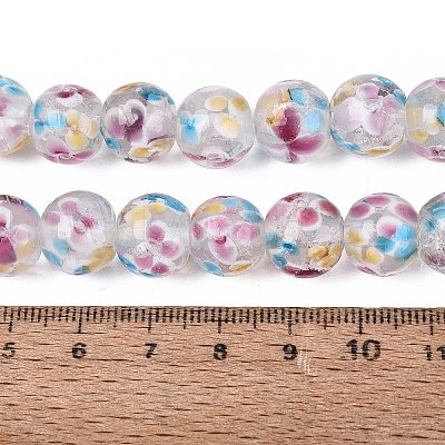 Handmade Lampwork Beads Strands LAMP-Q041-08F-1