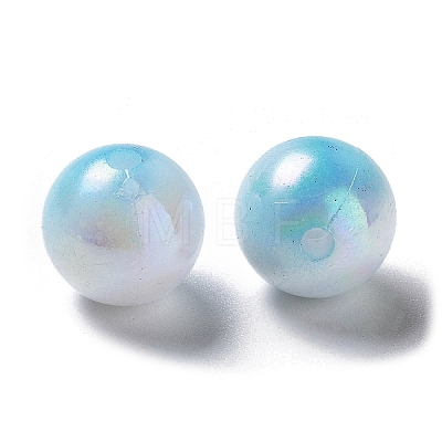 Two Tone Opaque Acrylic Beads SACR-P024-01B-W09-1