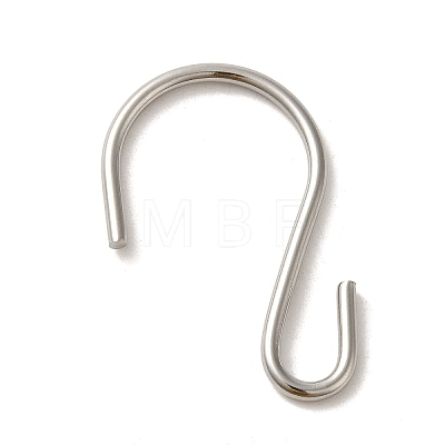 Non-Tarnish 304 Stainless Steel S-Hook Clasp STAS-C085-03J-P-1