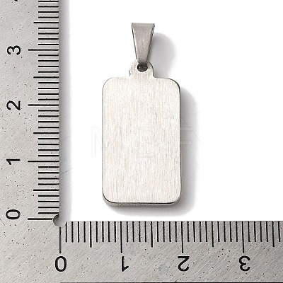 304 Stainless Steel Pendants STAS-L081-034P-1