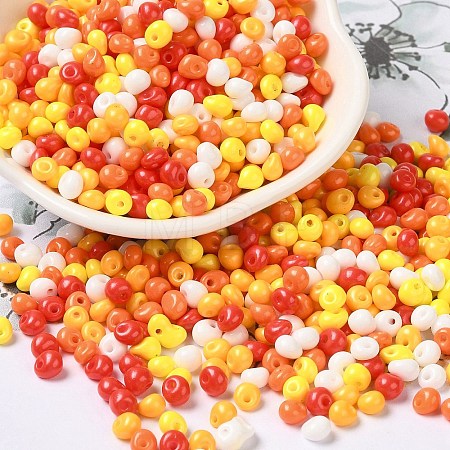 6/0 Opaque Baking Paint Glass Seed Beads X1-SEED-M012-02A-30-1