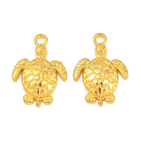 Tibetan Style Alloy Sea Turtle Pendants TIBEP-22101-G-FF-1