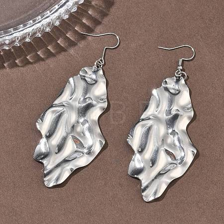 304 Stainless Steel Dangle Earrings EJEW-F402-01P-1