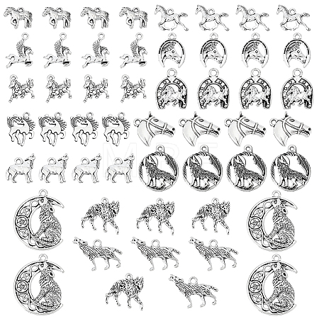 112Pcs Tibetan Style Alloy Pendants FIND-PH0062-11-1