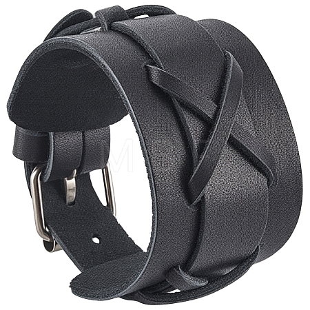 Imitation Leather Cord Bracelets for Men BJEW-CL0001-55A-1