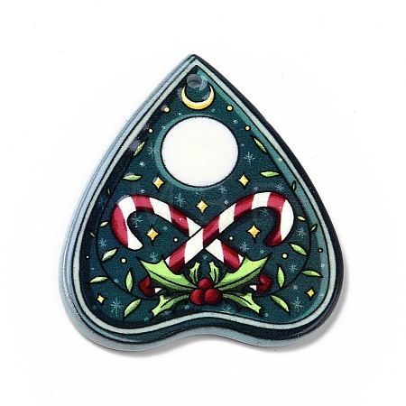 Printed  Acrylic Pendants MACR-F072-01B-1