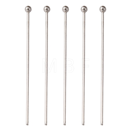 Tarnish Resistant 304 Stainless Steel Ball Head Pins STAS-K146-045-35x0.7mm-1