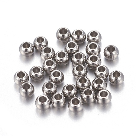 Tarnish Resistant 202 Stainless Steel Beads STAS-F170-07P-A-1