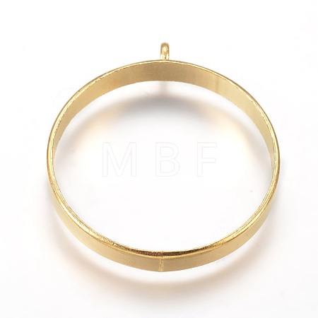 Alloy Open Back Bezel Big Pendants PALLOY-TAC0003-01G-1