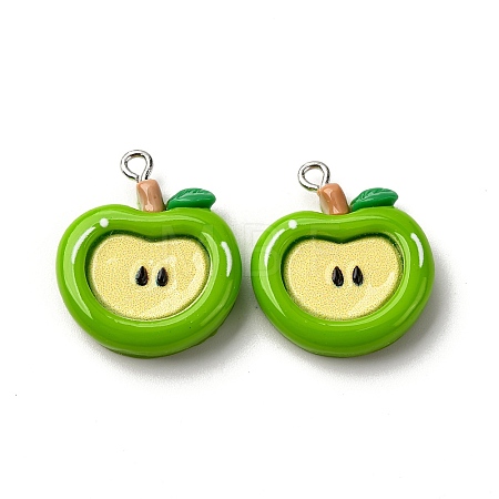 Opaque Resin Pendants RESI-I337-05P-A02-1