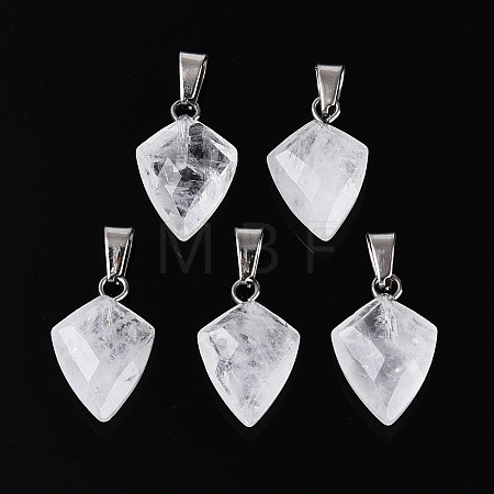 Natural Quartz Crystal Pendants G-N349-18P-08-1