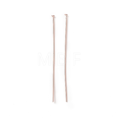 Brass Flat Head Pins X-KK-WH0058-03D-RG-1