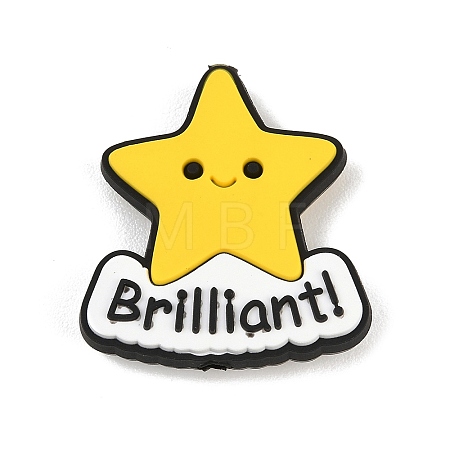 Funny Silicone Beads PL-T045-01G-1