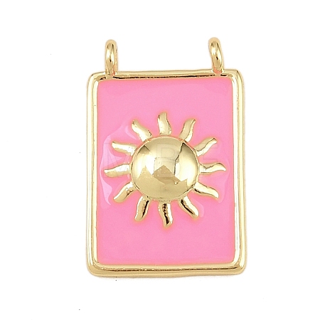 Brass Enamel Pendants KK-L251-01G-D02-1