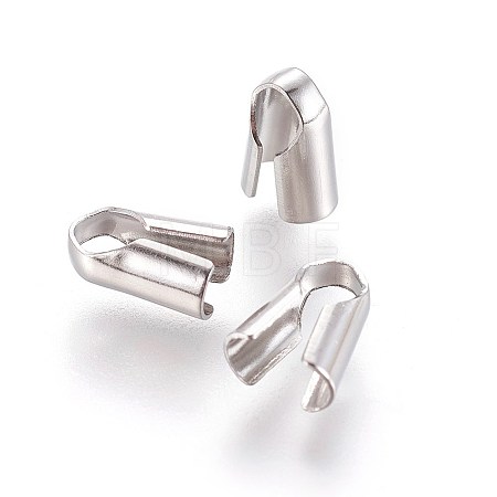Tarnish Resistant 304 Stainless Steel Cord Ends X-STAS-P237-80B-P-1