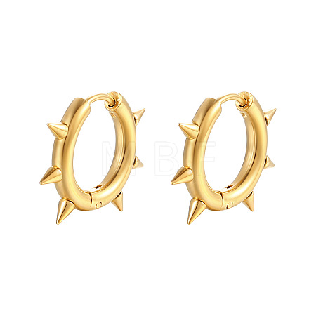 Stainless Steel Hoop Earrings for Men PW-WGCB245-01-1