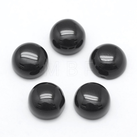 Natural Obsidian Cabochons X-G-E492-H-16-1