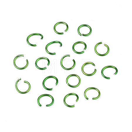 Anodized Aluminum Open Jump Rings X-ALUM-R005-0.8x6-25-1