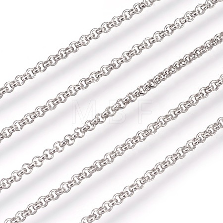 Tarnish Resistant 304 Stainless Steel Rolo Chains CHS-L017-18H-1