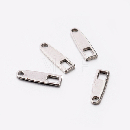 201 Stainless Steel Chain Tabs STAS-E081-02-1
