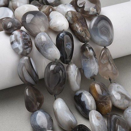 Natural Botswana Agate Beads Strands G-L650-D03-04-1