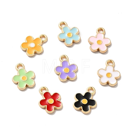Alloy Enamel Charms ENAM-D043-02G-1