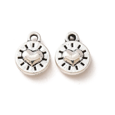Tibetan Style Alloy Charms AL-CBA5212-05AS-1