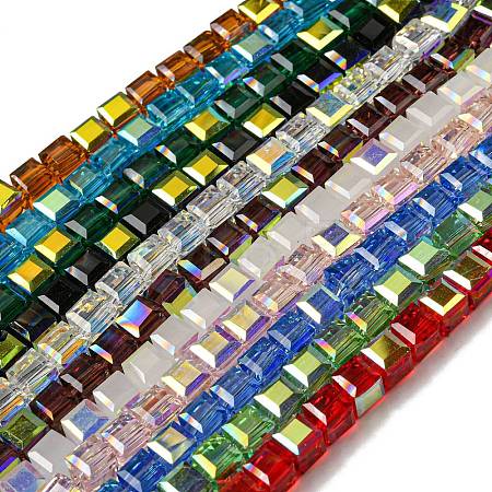 Electroplate Glass Beads Strands EGLA-M031-01A-HR-1