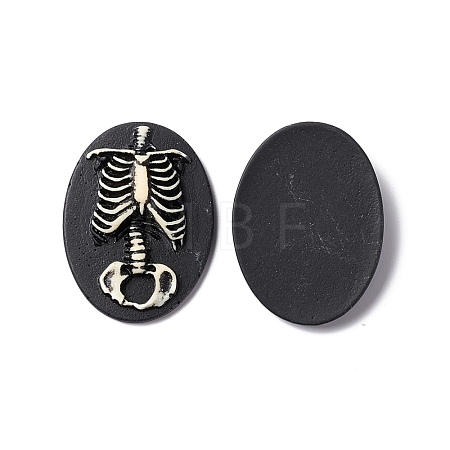 Halloween Cameos Opaque Resin Cabochons RESI-C017-01A-1