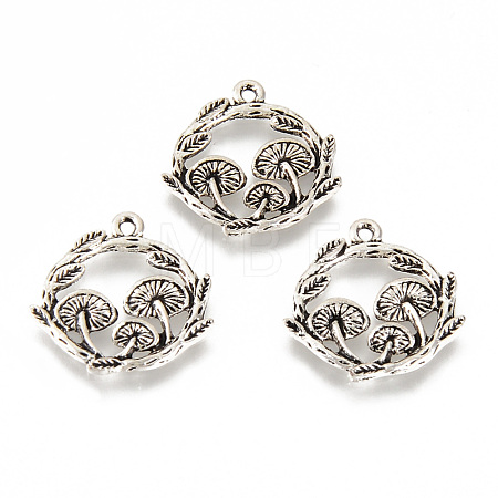 Tibetan Style Alloy Pendants X-PALLOY-R134-09B-RS-1