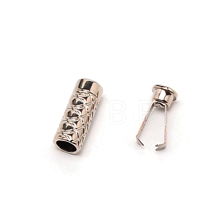 Zinc Alloy Cord Ends FIND-WH0091-68P-1