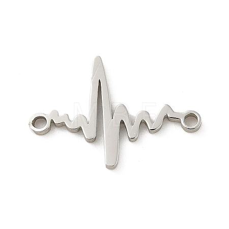 201 Stainless Steel Laser Cut Connector Charms STAS-R133-02P-02-1
