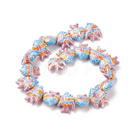 Handmade Porcelain Beads PORC-G002-54G-1