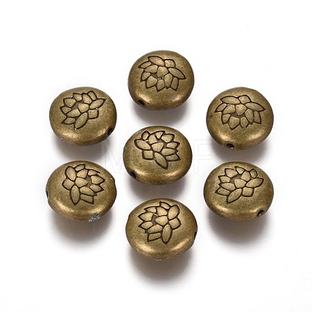 Tibetan Style Alloy Beads TIBEB-Q067-08AB-NR-1