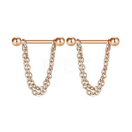 304 Stainless Steel Nipple Rings WG03B2E-11-1