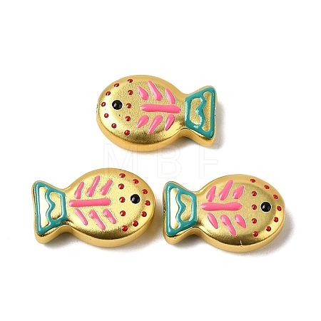 Baking Paint Glass Enamel Beads GLAA-B035-01D-1