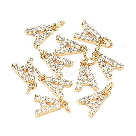 SHEGRACE Brass Micro Pave Clear Cubic Zirconia Pendants XGRQ29583-394G-A-1