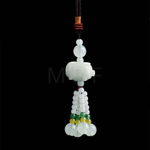 Natural Jadeite Pendant Decorations G-H306-04B-1