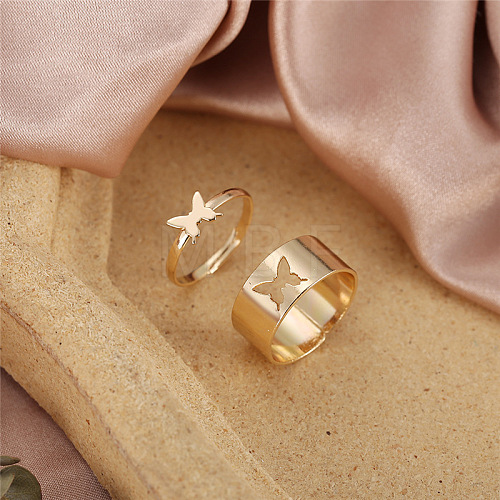 2Pcs Alloy Finger Rings Sets WG95AE9-01-1