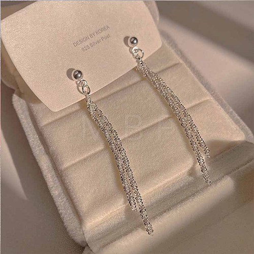 Imitation Pearl Tassel Earrings RQ6220-10-1