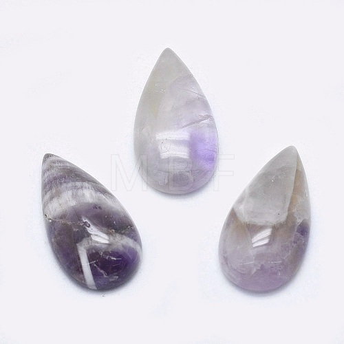 Natural Amethyst Cabochons G-P384-M02-1