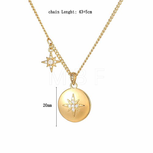 Star Pendant Necklaces RO4250-2-1