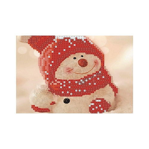 Christmas Theme DIY Diamond Painting Greeting Card Kits DIAM-PW0010-76D-1