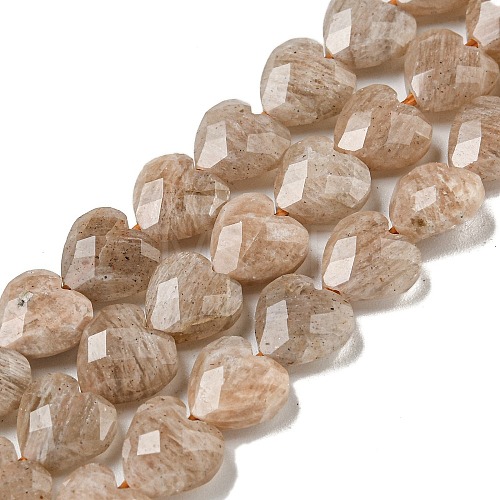 Natural Peach Moonstone Beads Strands G-P544-E05-01-1