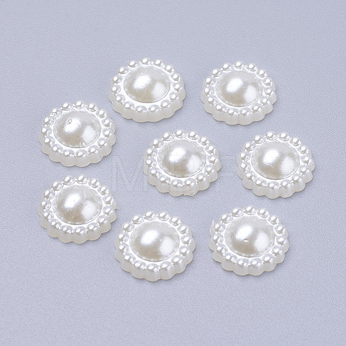 Acrylic Pearl Cabochons MACR-F016-22-1