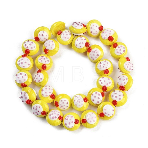 Handmade Lampwork Bumpy Beads Strands LAMP-Q002-02A-1